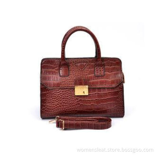 Personalized Vintage PU Leather Burgundy Handbags for Women